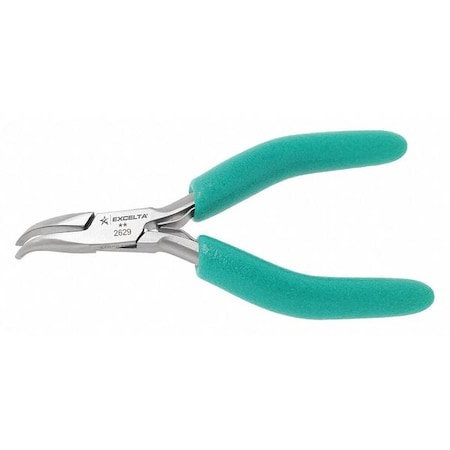 4 3/4 In TealShield(TM) Bent Long Nose Plier Standard Cushioned Grip Handle