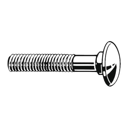 Carriage Bolt,5/16-18,3In,LCS,Zinc,PK350