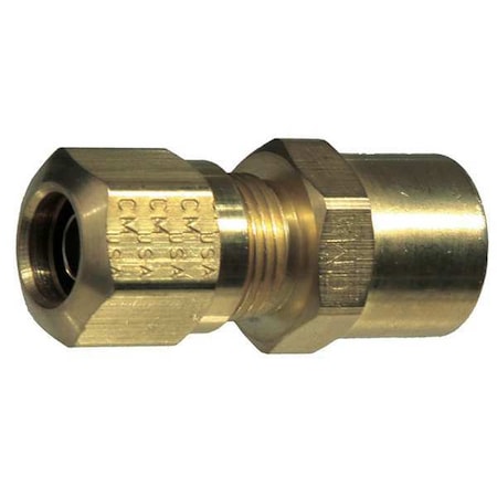 Female Connector,Compression,Brass,0.9In