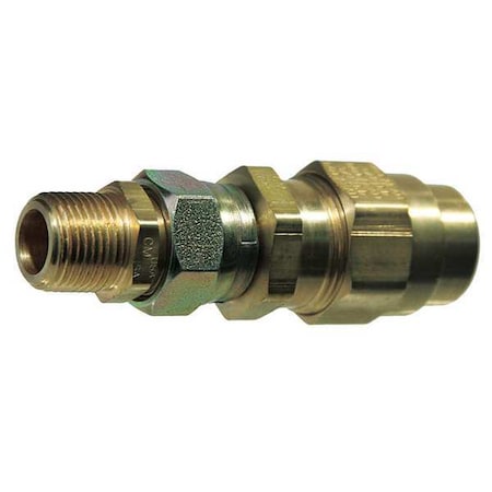 Air Brake Fitting,225psi,Brass,1/4InPipe