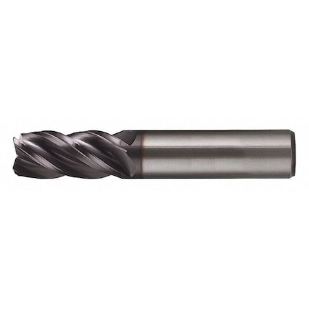 4-Flute Carbide HP VI CrnRad Single End Mill Cleveland CEM-V-4R Bright 1/2x1/2x1/2x2-1/2x0.02CR