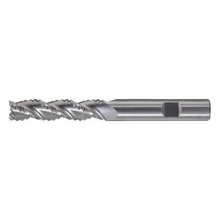 3-Flute Carbide HP Square Single Roughing End Mill CTD CEM-RA Bright 5/8x5/8x3/4x3