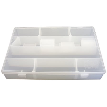 Translucent Padded Divider Case, 13-1/8L X 8-3/4W X 1-7/8D