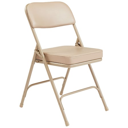 Folding Chair,Fabric,32in H,Beige,PK2