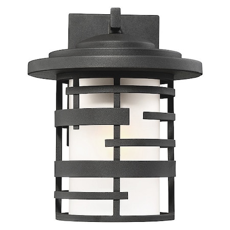 Lansing 1-Light 12 In. Outdoor Wall Lantern With Etched Glass