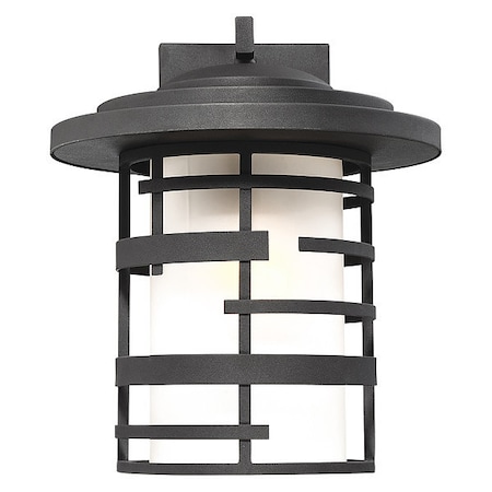 Lansing 1-Light 14 In. Outdoor Wall Lantern With Etched Glass