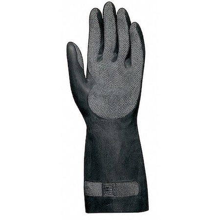 12-1/2 Chemical Resistant Gloves, Natural Rubber Latex/Neoprene, 6, 1 PR