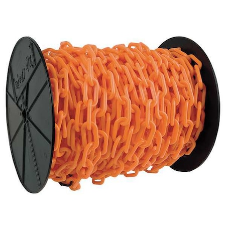 1.5 (#6, 38 Mm.) X 200 Ft. Orange Plastic Chain