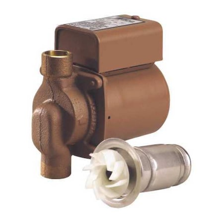 Hydronic Circulating Pump, 1/40 Hp, 115V, 1 Phase, Sweat Connection