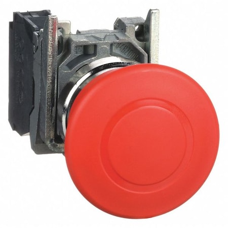 Emergency Stop Push Button, 22 Mm, 1NC, Red