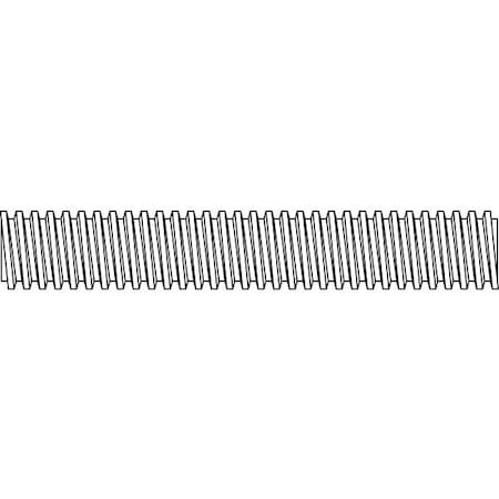Threaded Rod, 1/2-10, Stainless Steel, Stainless Steel Finish, 14 In Length