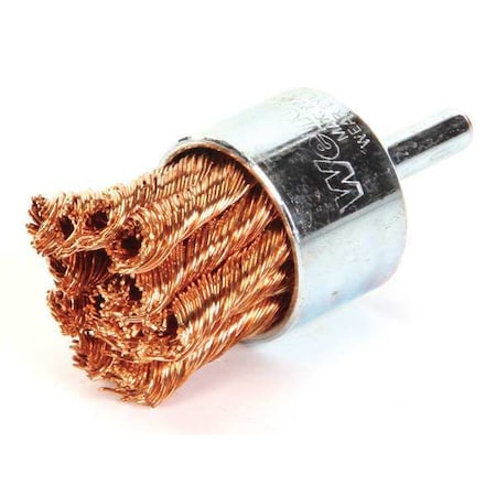 Knot Wire End Wire Brush, Bronze, 1-1/8