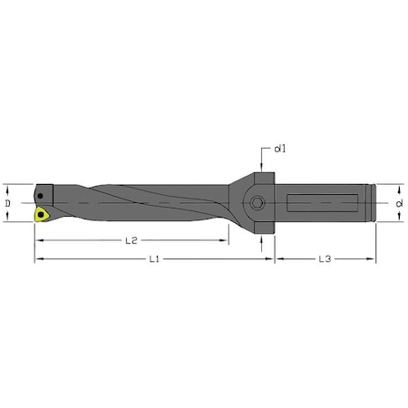 Indexable Drill,UD-1875-4D-150-C