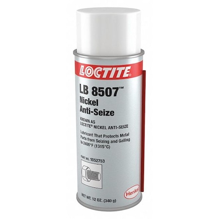 Anti-Seize,12 Oz Spray Can,Nickel LB 8507(TM) NICKEL ANTI-SEIZE