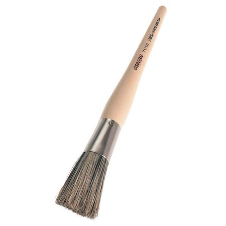 #2 Oval Sash Paint Brush, China Hair Bristle, Plastic Handle, 1