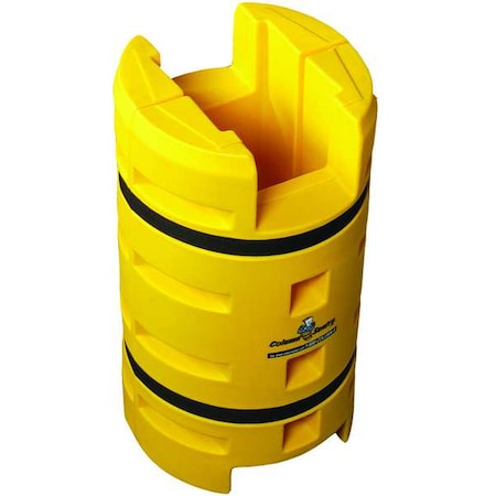 Column Protector,Yellow,8inLx8inW,LLDPE