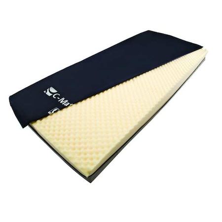 Mattress,80x6x35-1/2in,Foam,Fire Prot.