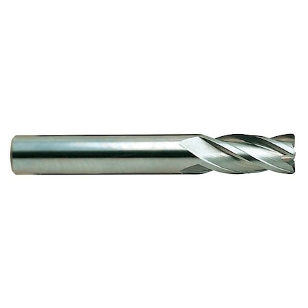 Solid Carb End Mill,3/8Dx2-1/2Lin,R.030