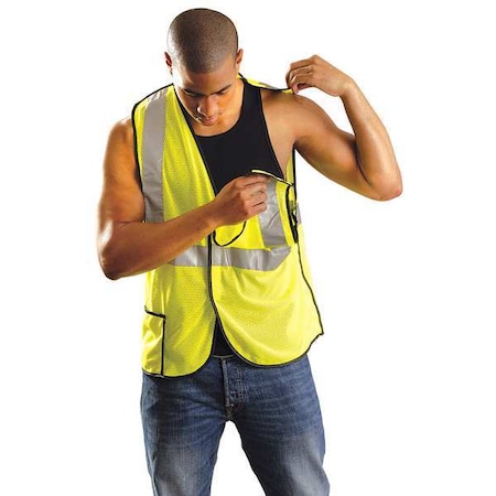 High Visibility Vest,5XL,Yellow,66