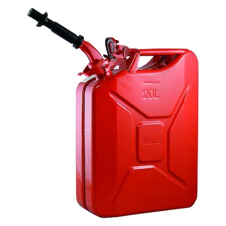 5.28 Gal, 20 L Red Cold Rolled Steel Gas Can