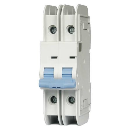 IEC Miniature Circuit Breaker, 1 A, 480V AC, 2 Pole, DIN Rail Mounting Style, NDB2T-63 C1/2 L Series