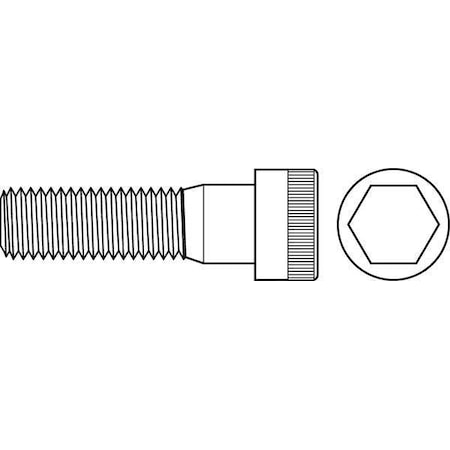 7/16-20 Socket Head Cap Screw, Black Oxide Steel, 1-3/4 In Length, 50 PK