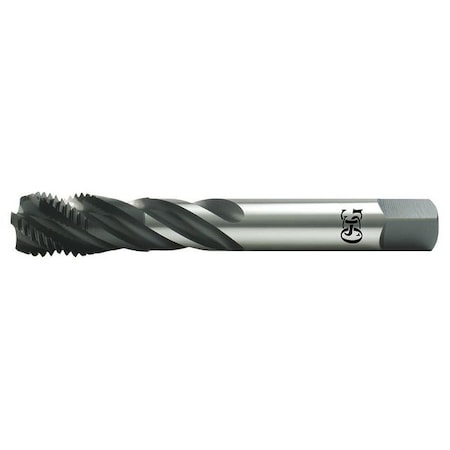 Spiral Flute Tap, M24-3.00, Modified Bottoming, Metric Coarse, Oxide