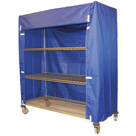 Cart Cover,48x24x74,Blue,Nylon