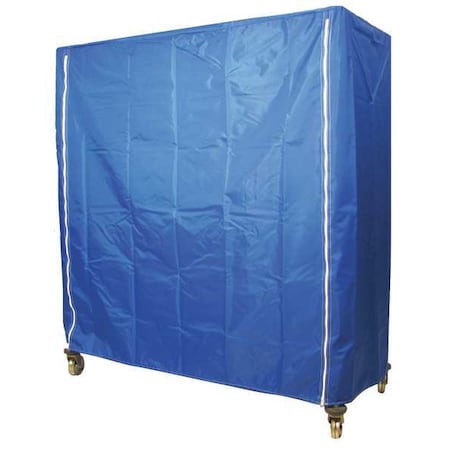 Cart Cover,48x18x62,Blue,Nylon,Zipper