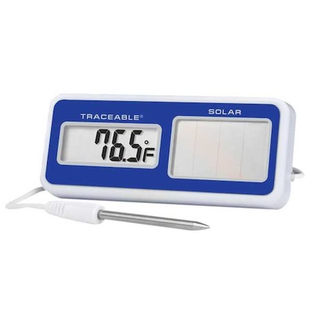 Digital Solar Powered Thermometer, 0 Degrees To 160 Degrees F