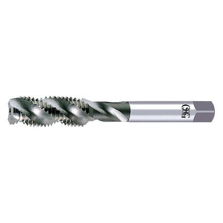 Spiral Flute Tap, M2.5-0.45, Modified Bottoming, 2 Flutes, Metric Coarse