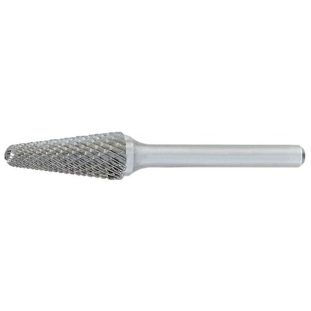 Carbide Bur,14 Deg. Included Angle,1/2in