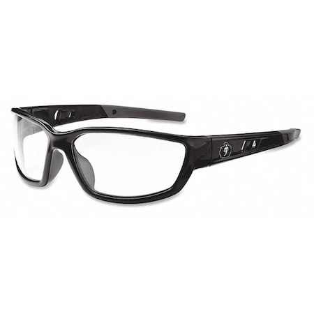 Safety Glasses, Clear Polycarbonate Lens, Scratch-Resistant