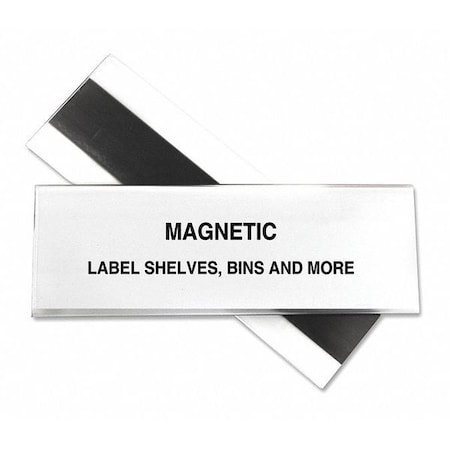 Magnetic Shelf/Bin Label Holder,2,PK10