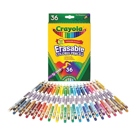 Pencil,Color,Erasable,PK36