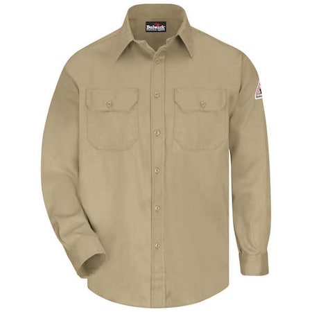 FR Long Sleeve Shirt,Button,Khaki,2XL
