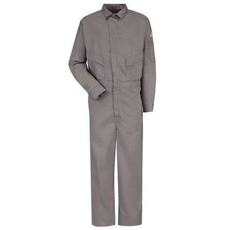 Flame-Resistant Coverall,Gray,42 In