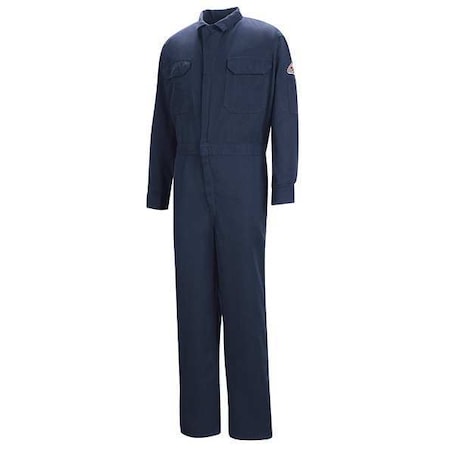 Flame-Resistant Coverall,Navy,46 In