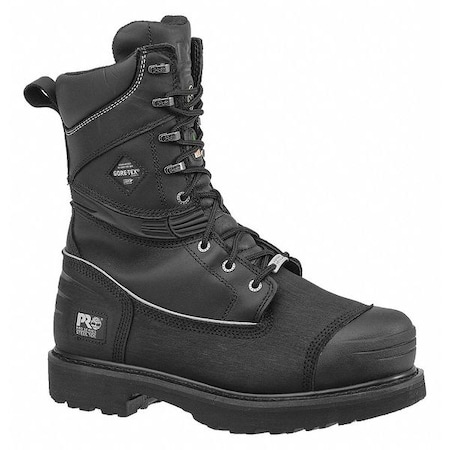 Size 12 Men's Miner Boot Steel Work Boot, Black