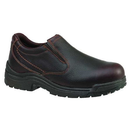 SlipOn Work Shoes,Alloy,Mens,13W,Brn,PR