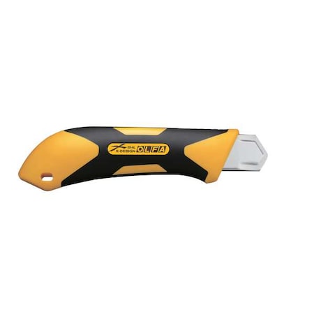 Utility Knife, Retractable, Auto Lock, 7 3/8 In L.