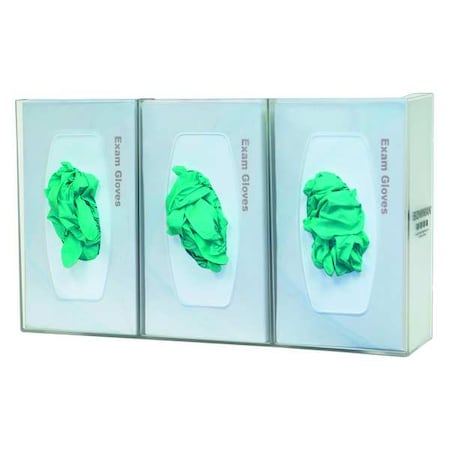 Glove Box Dispenser,PC Plastic,(3) Boxes