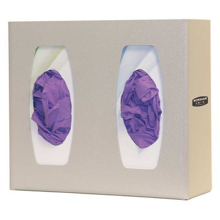 Glove Box Dispenser,ABS Pl,(2) Boxes,Pnk