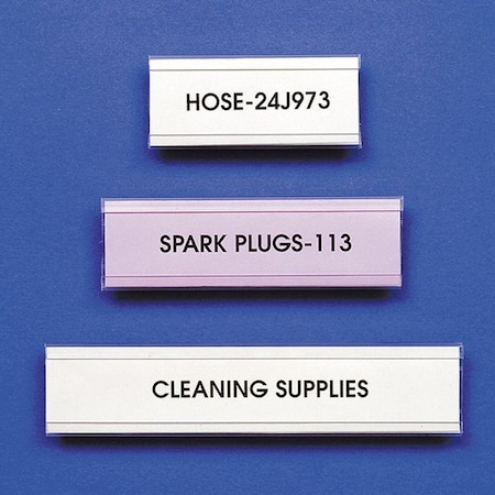 Label Holder,C Design,7/8INX3IN,mag,PK25