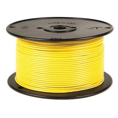 14 AWG 1 Conductor Stranded Primary Wire 100 Ft. YL, Max. Voltage: 60V