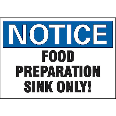 Notice Sign,RecycldReflecAlum,10inWx7inH, U5-1232-RA_10X7