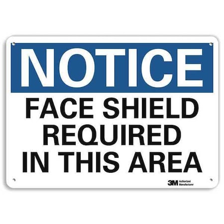 Notice Sign,RecycldReflecAlum,10inWx7inH, U5-1216-RA_10X7