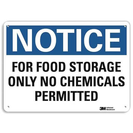 Notice Sign, 7 In H, 10 In W, Vertical Rectangle, English, U5-1235-NA_10x7