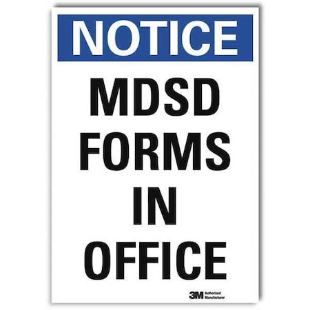 Notice Sign,10 In X 7 In,Rflct Sheeting