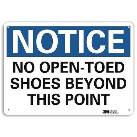 Notice Sign,RecycldReflecAlum,10inWx7inH, U5-1389-RA_10X7